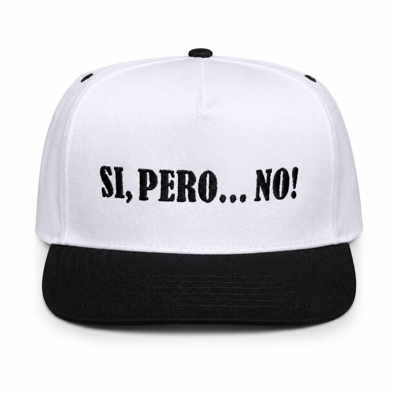 Sí Pero No Snapback | White & Black
